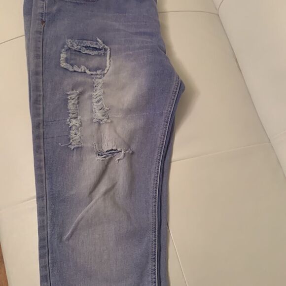 Bee & Ceci L.A. Distressed Patchwork Jeans Size 11( junior) - Picture 10 of 13